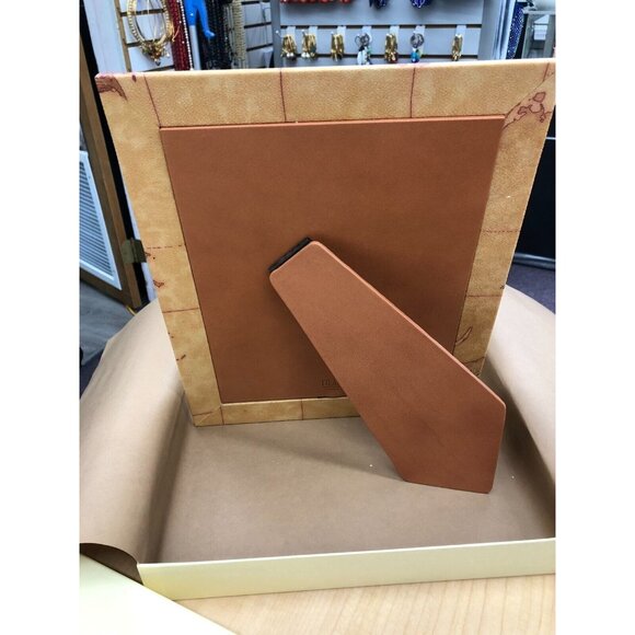 Leather Photo Frame - 8 x 10 -ALVIERO MARTINI 1A CLASSE Geo -NWB - Picture 8 of 11